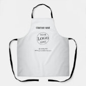 Tablier Logo personnalisé Arrière - plan gris flou (Recto)