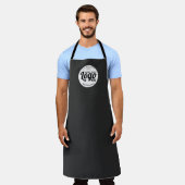 Tablier Logo personnalisé de marque noire (Porté)
