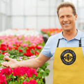 Tablier Logo Personnalisé Yellow Beekeeper Apiarist Farm C