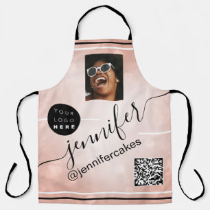 Tablier Logo photo personnalisé QR Menu CODE Restaurant R