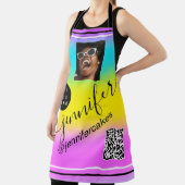 Tablier Logo photo personnalisée QR Menu CODE Color Therap (Insitu)