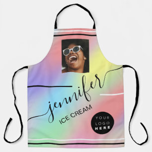 Tablier Logo photo sur mesure Sweet Cakes Ice Cream Coffee