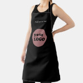 Tablier Logo professionnel personnalisé Noir moderne (Insitu)