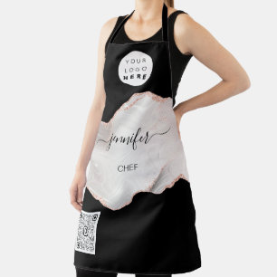 Tablier Logo Restaurant Boulangerie Restauration Cake Rose