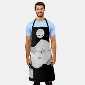Tablier Logo Restaurant Boulangerie Restauration Cake Rose (Porté)
