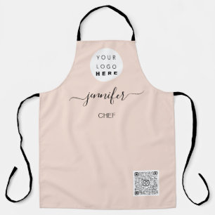 Tablier Logo Restaurant Boulangerie Restauration Rose de g