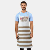 Tablier logo restaurant Business aquarelle petit-déjeuner (Porté)