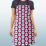 Tablier Logo simple Motif promotion Magenta rose<br><div class="desc">Un logo minimaliste simple pour favoriser la fidélité à la marque et promouvoir votre petite entreprise. Remplacez le logo par le vôtre et modifiez la couleur arrière - plan dans l'outil de conception pour customiser. Parfait pour les fêtes d'affaires et les événements,  ou pour votre café,  restaurant ou boulangerie.</div>