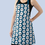 Tablier Logo simple Motif promotionnel Turquoise vert<br><div class="desc">Un logo minimaliste simple pour favoriser la fidélité à la marque et promouvoir votre petite entreprise. Remplacez le logo par le vôtre et modifiez la couleur arrière - plan dans l'outil de conception pour customiser. Parfait pour les fêtes d'affaires et les événements, ou pour votre café, restaurant ou boulangerie.</div>