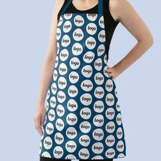Tablier Logo simple Motif promotionnel Turquoise vert