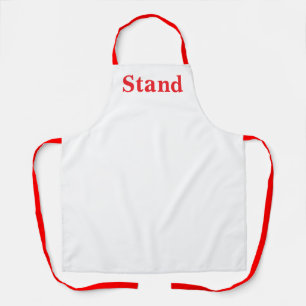 Tablier Logo Stand Blanc Cuisine Craft Chef