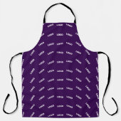 Tablier Logo Unique ou Motif d'Image Téléchargée | Violet (Recto)