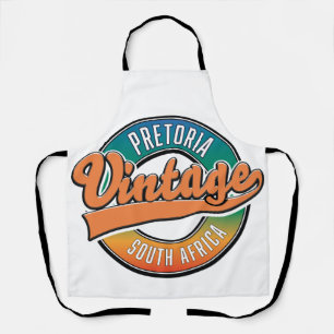 Tablier logo vintage de Pretoria afrique du sud