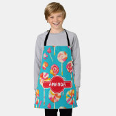 Tablier Lollipop arc-en-ciel coloré Motif personnalisé (Porté)