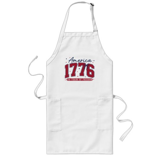 Tablier Long 1776 America 250 Ans de Liberté (Devant)