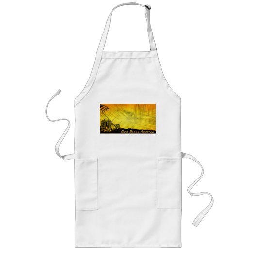 Tablier Long 4 juillet Iwo Jima God Bless America Apron (Devant)