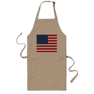 Tablier Long 4 JUILLET PATRIOT Cuisine GRILLOUT Aprons
