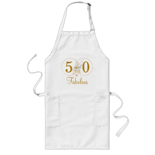 Tablier Long 50 et Fabuleux fête d'anniversaire (Devant)