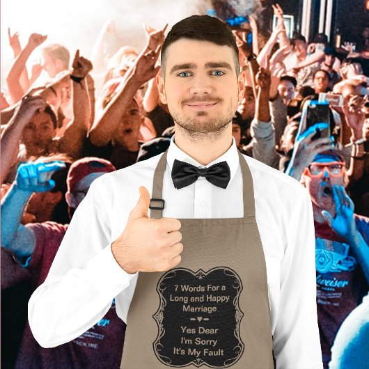 Tablier Long 7 Words for a Long and Happy Marriage