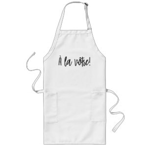 Tablier Long À la vôtre Apron du chef français