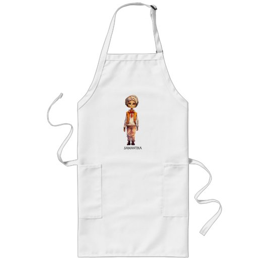 Tablier Long Adorable Kid Zombie - Jolie Halloween (Devant)