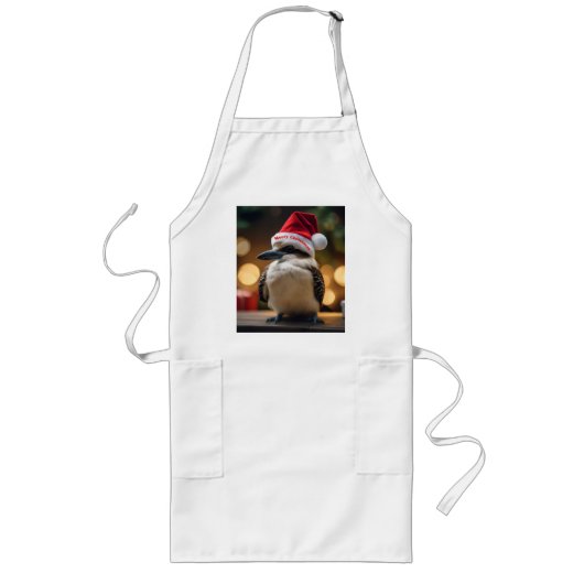 Tablier Long adorable Noël Kookaburra, (Devant)