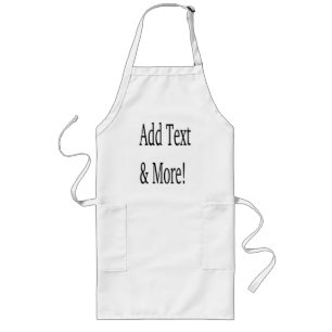 Tablier Long Ajouter du texte et plus ! Customisez votre propre