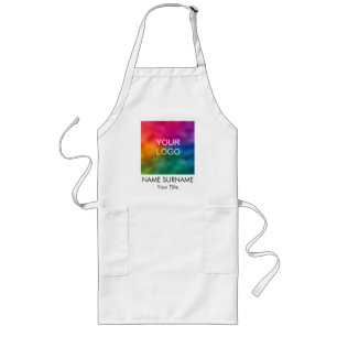 Tablier Long Ajouter Nom Nom Entreprise Logo Entreprise Logo An