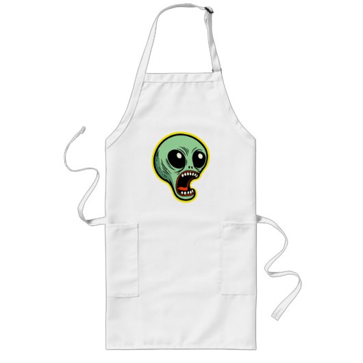 Tablier Long Alien hurlant (Devant)