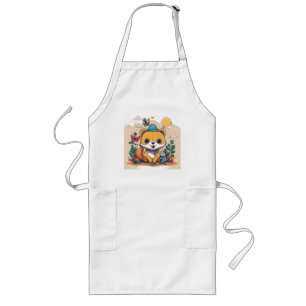 Tablier Long Amis Animaux Enfants Enjoués – T-Shirt Coloré Mign