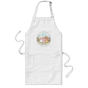 Tablier Long Amis de la ferme pour toujours - mignons et cosy