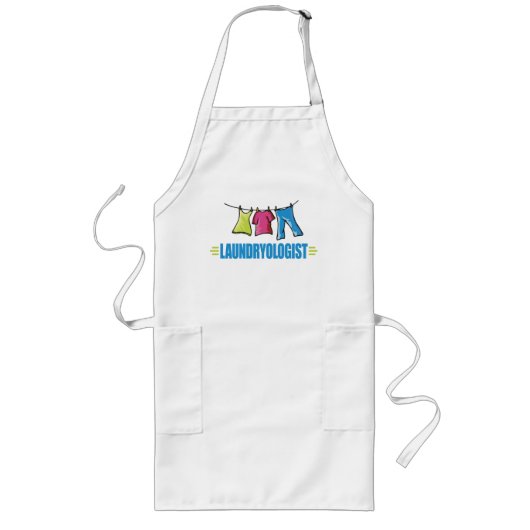 Tablier Long Amusant laverie (Devant)