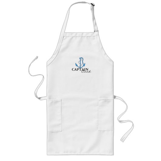 Tablier Long Ancre-Capitaine nautique Cook (Devant)
