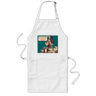 Tablier Long Apron amusant - Gâteau au coucher
