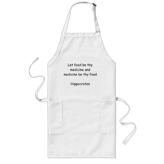 Tablier Long Apron avec citation grecque (Devant)