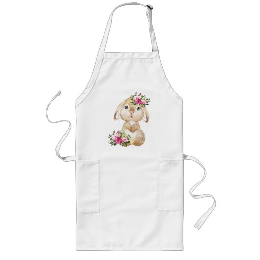Tablier Long Apron avec lapin (Devant)