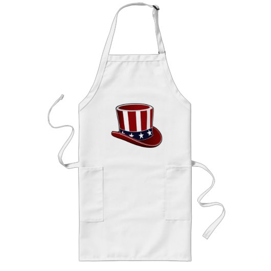 Tablier Long Apron Casquette de l'oncle Sam (Devant)