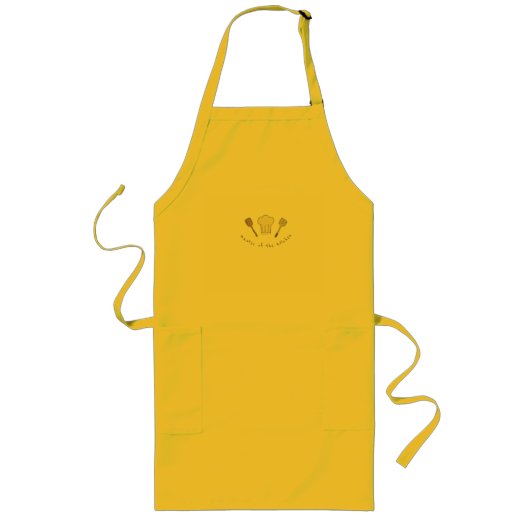 Tablier Long Apron with Printed Caption (Devant)