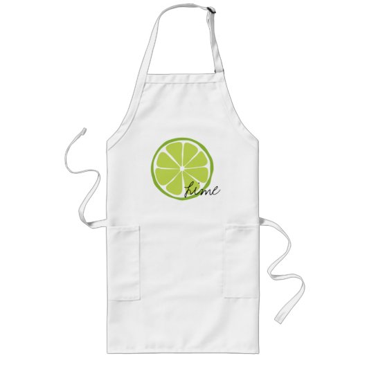 Tablier Long Arpon de citron vert d'été (Devant)