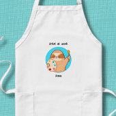 Tablier Long Artiste de la fleur drôle au travail