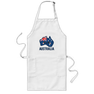 Tablier Long Australie Kawaii Fusion - Bold & Adorable