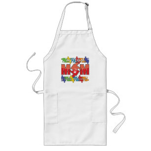 Tablier Long Autisme Maman - J'aime mon enfant