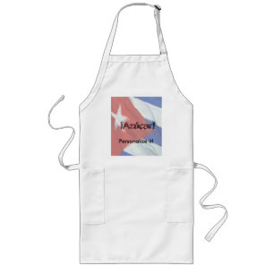 Tablier Long Azucar ! sur le drapeau cubain