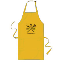 BBQ Lovers King & Queen Apron | Couples Grill Gift