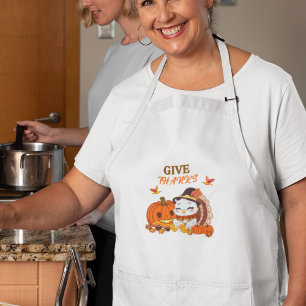 Tablier Long Bébé Turquie Et Citrouille Célébrant Thanksgiving