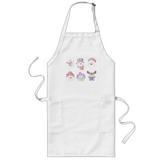 Tablier Long Belle fête de Noël Apron