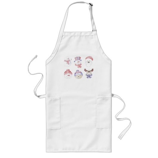Tablier Long Belle fête de Noël Apron (Devant)