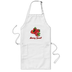 Tablier Long Berry Good Bunch of Strawberries Apron
