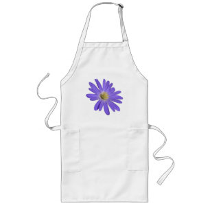Tablier Long Bleu marguerite tablier BBBQ Bleu Fleur Beau Apron