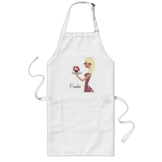 Tablier Long blonde onduleuse de Cutie | du petit gâteau (Devant)